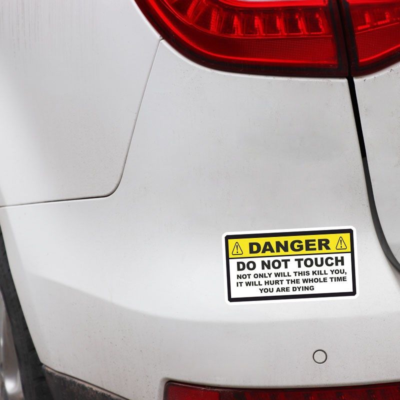 YJZT 14.5CM*7.5CM DANGER Funny NOT ONLY WILL THIS KILL YOU