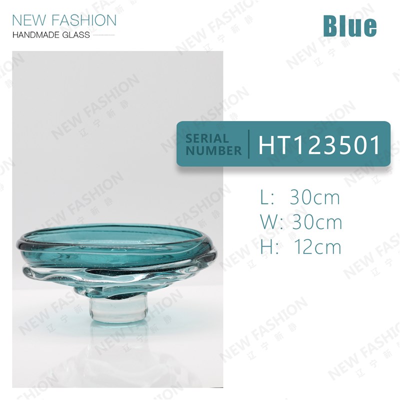 欧式轻奢缠绕水晶玻璃花瓶厚重款设计师家居样板间装饰品桌面摆件