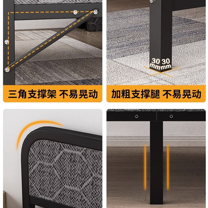 摺叠牀单人家用简易牀办公室午睡神器行军牀宿舍午休小牀成人铁牀