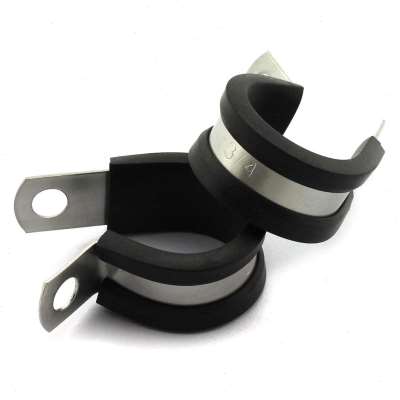 47只盒装胶条卡箍 304不锈钢连胶卡箍 橡胶喉箍 R型软管夹套件