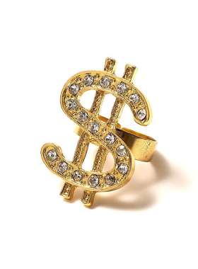 dollar sign ring mens hip hop ring