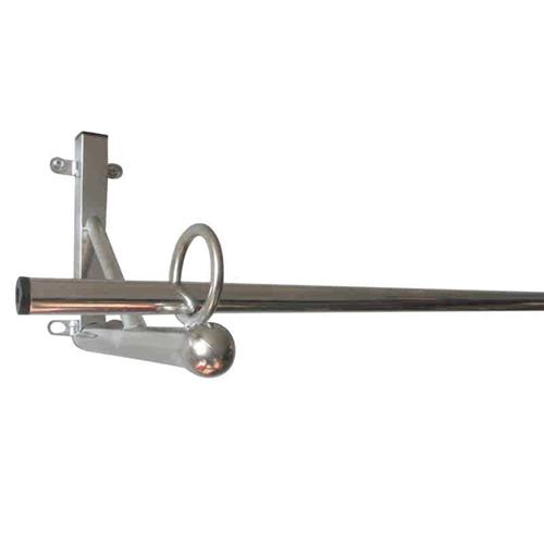 沪坚 阳台固定式室内外晾衣架杆 外墙晒被子三角式支架竹竿凉衣托