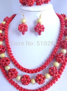 Exquisite. Fashion   Amazing Lovely African Coral Necklace J