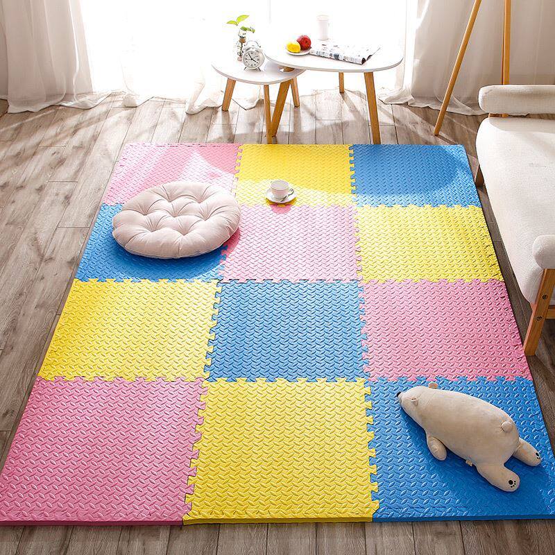 爬爬垫拼接60x60儿童环保无毒加厚款飘窗垫可自由裁剪泡沫垫子家