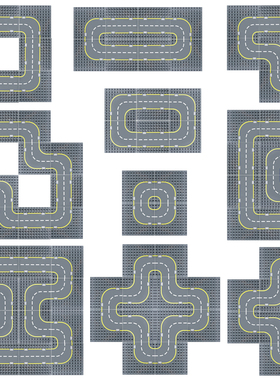 Gro?e Gr??e Stadt Stra?e Basis Platten Bausteine Bord DI