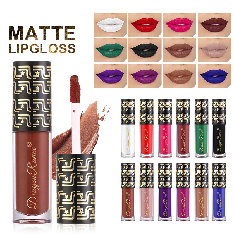 12 Colors Makeup Matte Lipstick Waterproof Long Lasting Lip