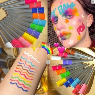 Colorful Neon Green White Matte Liquid Eyeliner Pencil