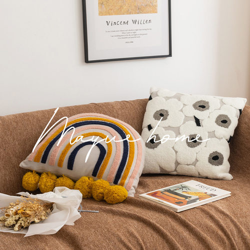 ins风北欧沙发抱枕套抱枕靠床头靠背摩洛哥腰枕靠网红靠枕不含芯