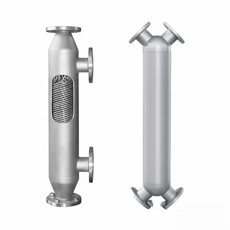 极速导热油冷却器不锈钢螺旋缠绕式冷凝器螺旋缠绕管式换热器