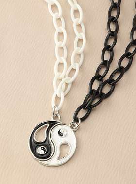 Nz2058 jewelry yuansufeng Steet earth cool Taiji gossip Neck