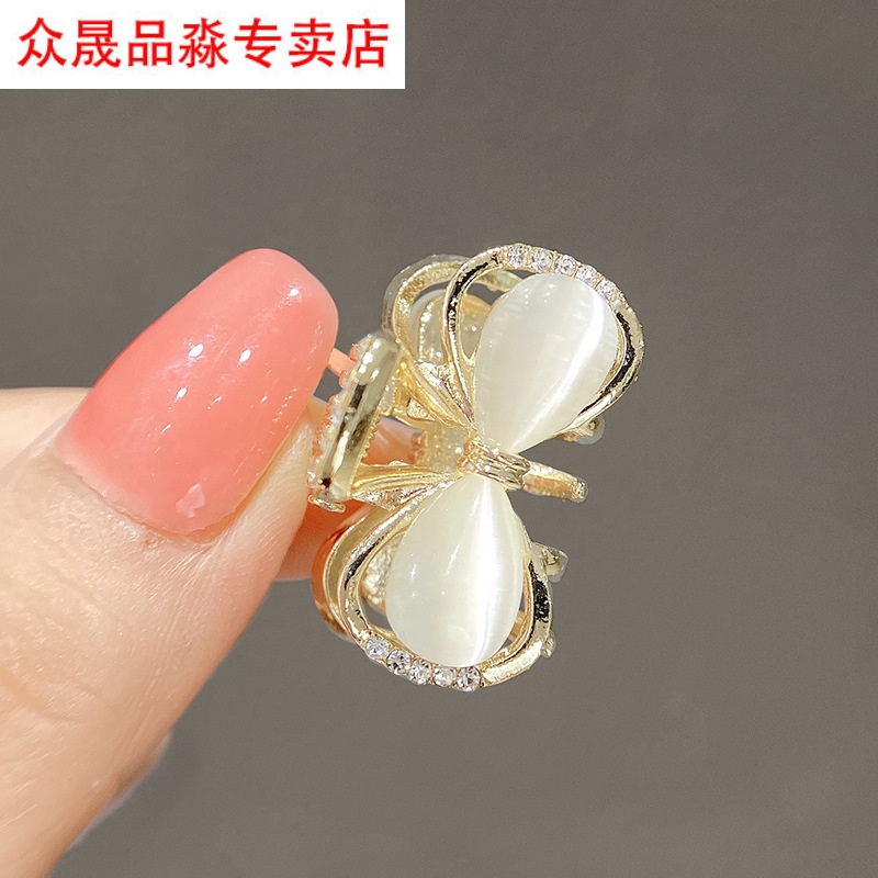 新品新款网红蝴蝶结抓夹公主头发夹女碎发夹小号侧边浏海夹子头饰