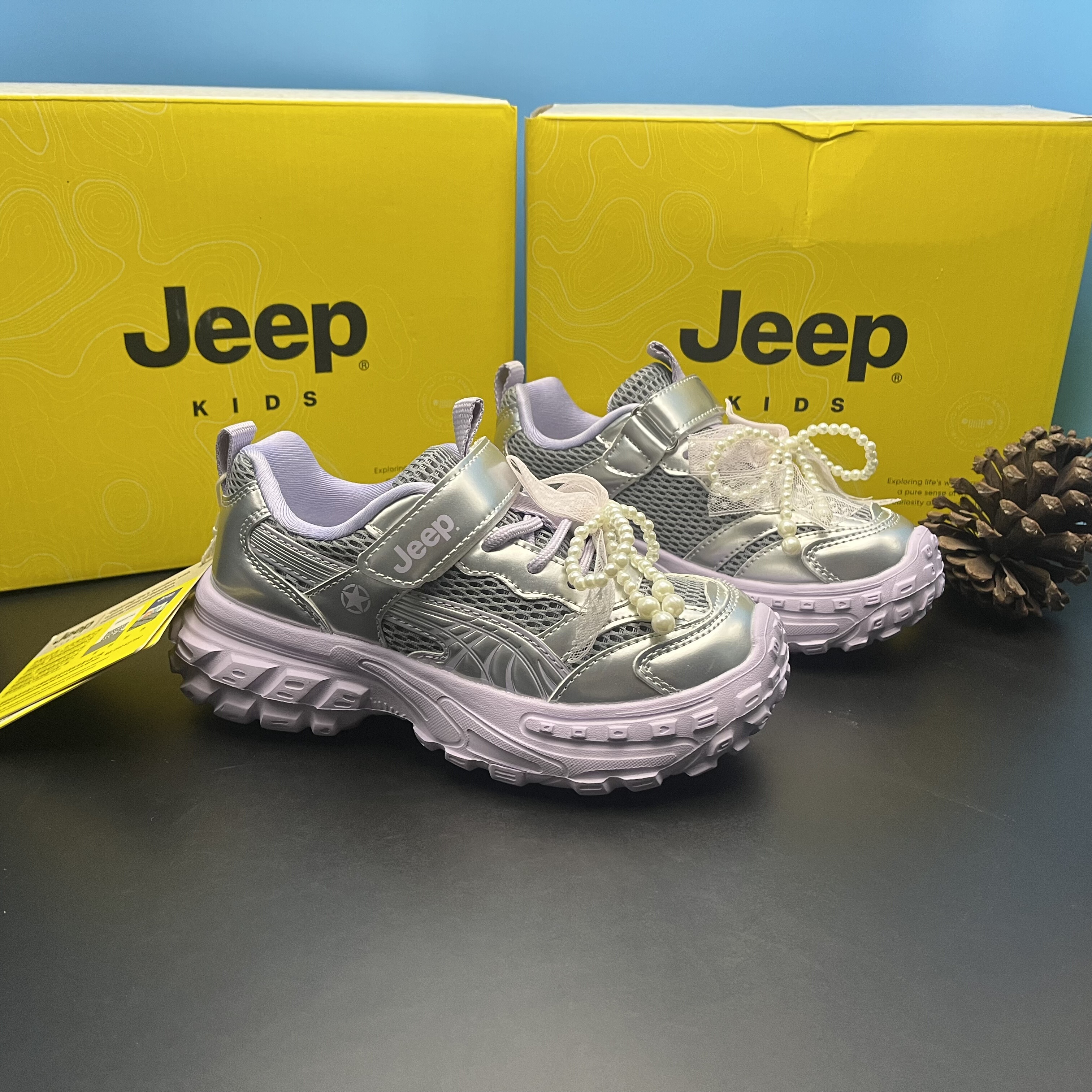 商场撤柜女童运动鞋秋款JP家新款网面透气防滑软底儿童跑步鞋