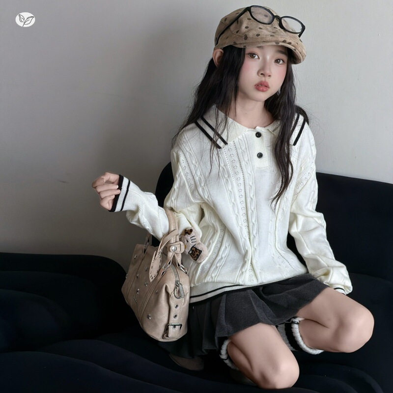 女童秋季洋气针织两件套