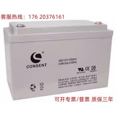 CONSENT光盛GS12V100AH/直流屏12V100AH/太阳能UPS/EPS电源蓄电池