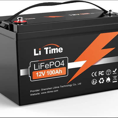 进口 LiTime 12V100Ah 200AH LiFePO4 磷酸铁锂电池 户外房车电源