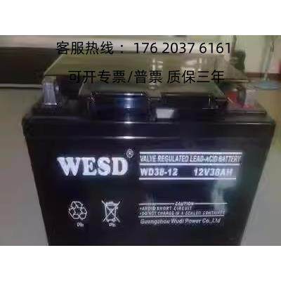 WESD无敌WD33-12/直流屏12V33AH太阳能消防主机通讯UPS/EPS蓄电池