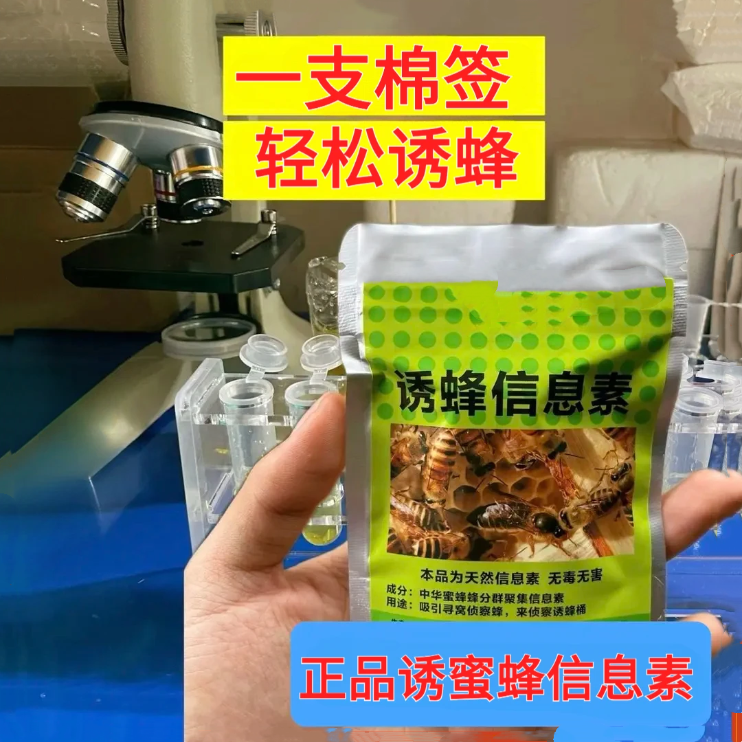 诱蜂信息素大诱芯专业诱侦查蜂诱蜂水大棉签蜂王信息素工蜂闻炎