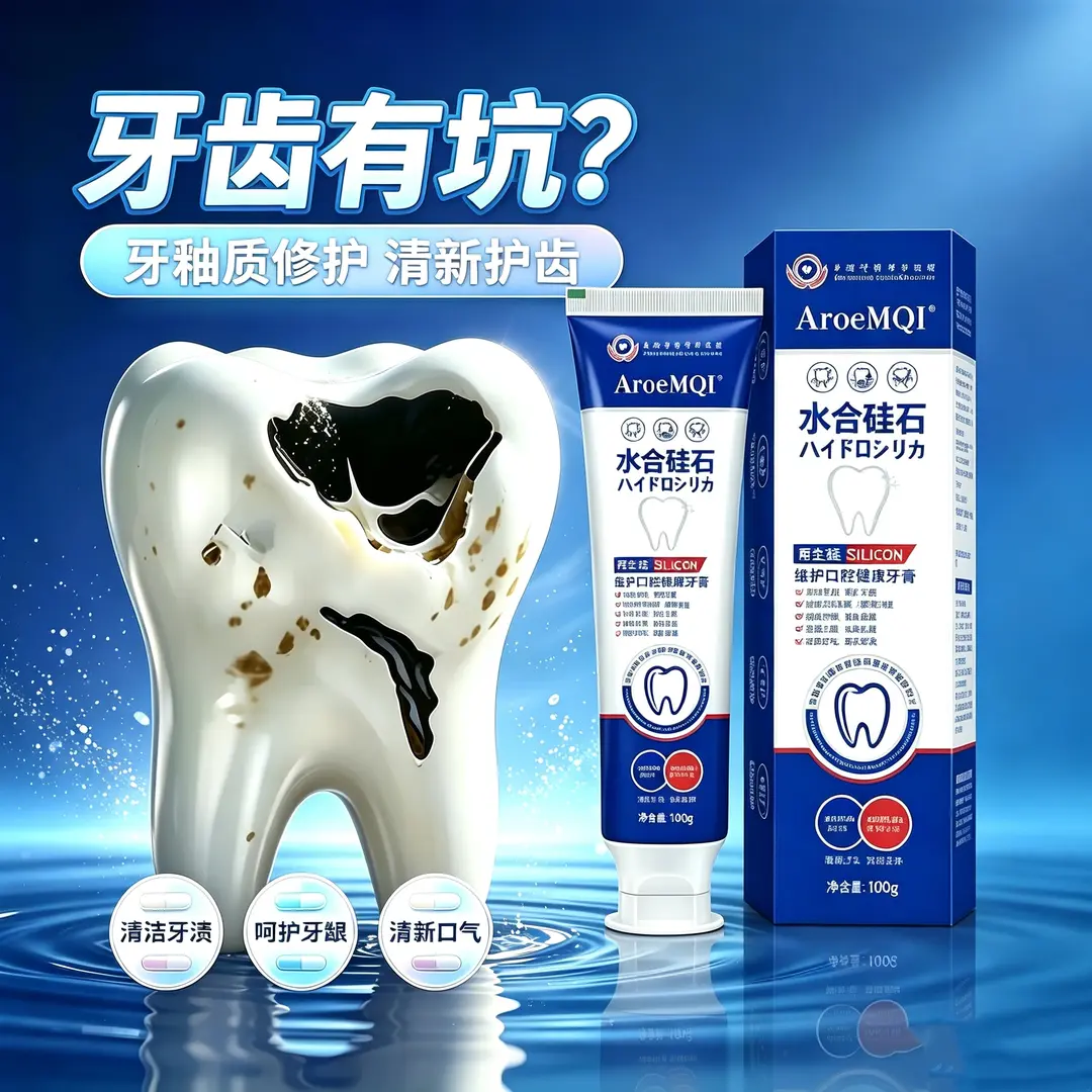 AroeMQI再生硅水合硅石口腔护理