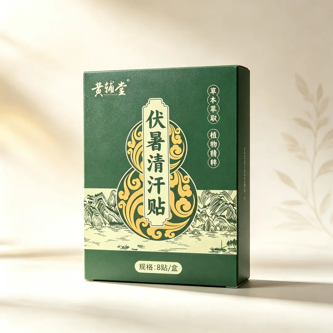 黄辅堂伏暑清汗贴穴位养护艾草贴