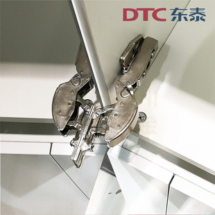 新品dtc镜子铰链免打孔无边框玻璃门合页静音阻尼缓冲东泰c80五金