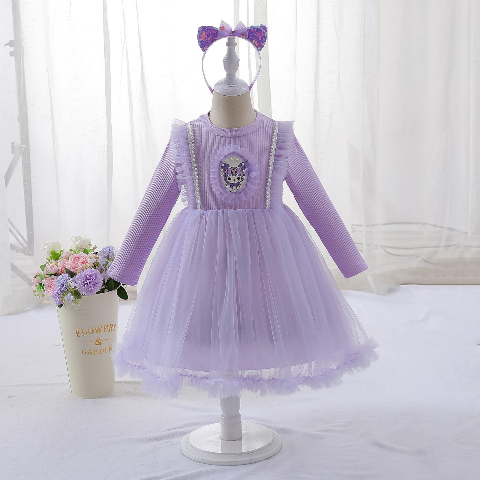 库洛米女童连衣裙春秋款