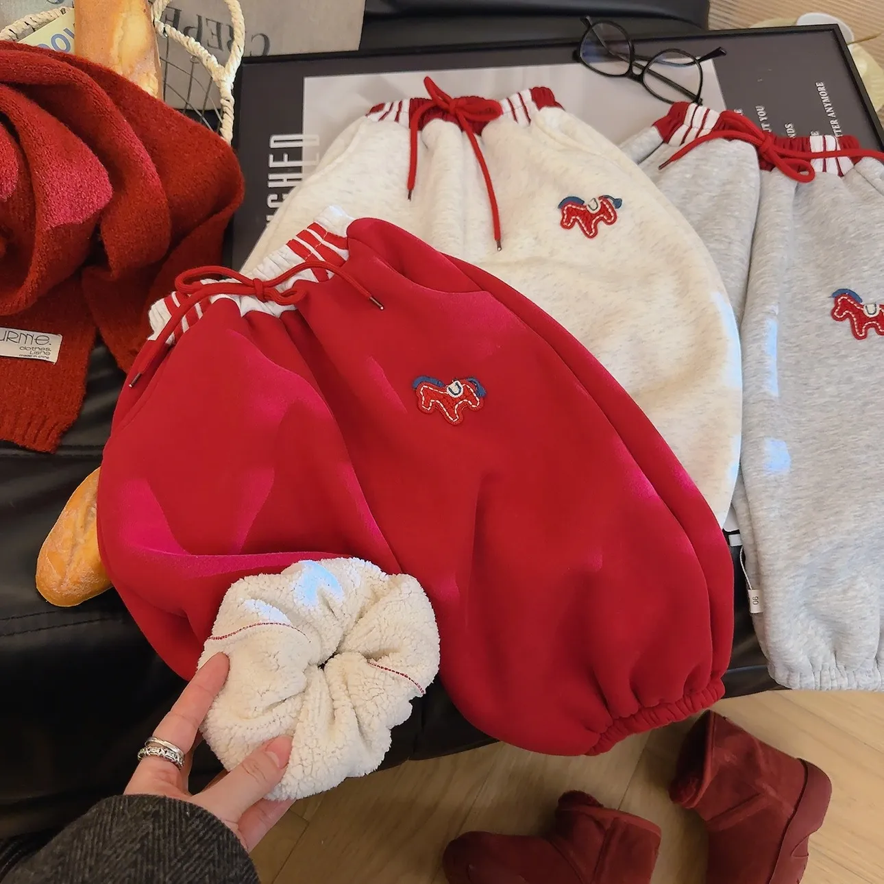 【马马福福~加厚羊驼绒】2025冬季加绒裤儿童卫裤新款休闲运动裤,童装/婴儿装/亲子装,裤子,淘宝优惠券,粉丝福利购,淘宝优惠卷