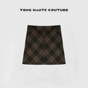 墨尘 高级感半裙 冬季 100羊毛时尚 YQ609 新款