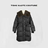 冬季 新国标90白鹅绒拼接羊皮毛一体保命鹅绒服 YW716