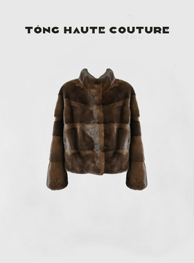 【玖卿】冬季轻奢百搭进口水貂时尚皮草外套 YW732