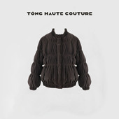 YW489 新国标90白鸭绒丝绒乌木紫灰色羽绒服 暗夜 冬季