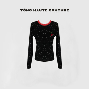 樱桃上衣 百搭时尚 YY805 轻奢轻熟风设计师款 冬季