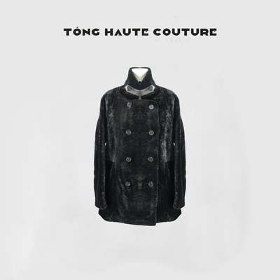 冬季新款轻奢进口皮毛一体时尚皮草外套 YW782