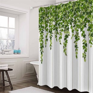 Leaves Shower Spring Bathroom 新品 Grain Rattan Plant Wood