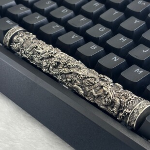 S925纯银龙腾盛世键帽机械键盘帽个性潮流时尚送礼金属键盘帽空格