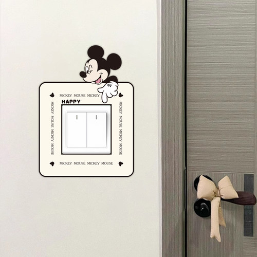 米奇米妮开关边框创意开关贴