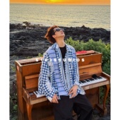 男宽松开衫 S123 解构拼接盘扣设计不规则下摆长袖 衬衫 新中式 5.0