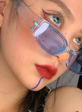 2020网红时尚嘻哈小框太阳眼镜 糖果色墨镜跨境潮流方形太阳镜女