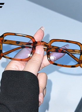 新款方框复古玳瑁色太阳镜热卖墨镜女款高级感时尚潮流眼镜