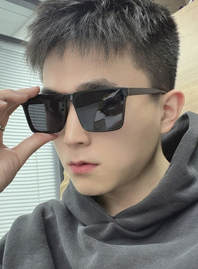 墨镜男士司机开车大脸防紫外线司机驾驶高级感夏季方形太阳镜韩版