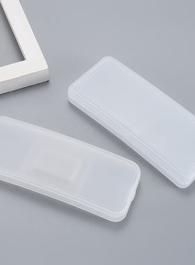 时尚偏光墨镜夹片大号透明磨砂盒子太阳镜夹片塑料盒