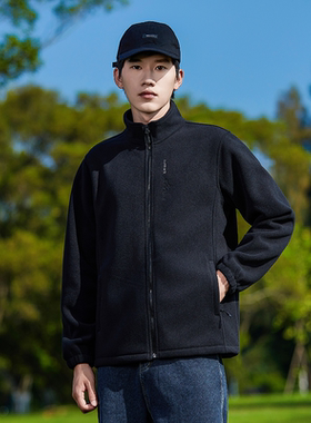 AD户外抓绒衣男士秋冬摇粒绒外套加厚保暖冲锋衣内胆休闲夹克上衣