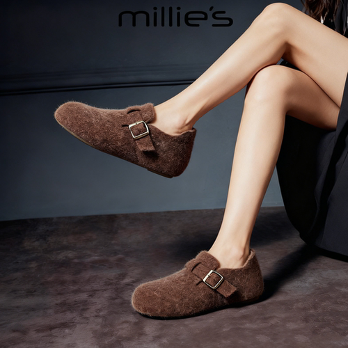 顺丰包邮妙丽加绒保暖博肯鞋