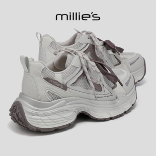 MILLIE'S/妙丽2026新款爆款潮流厚底舒适巨好看不累脚鞋子时尚女