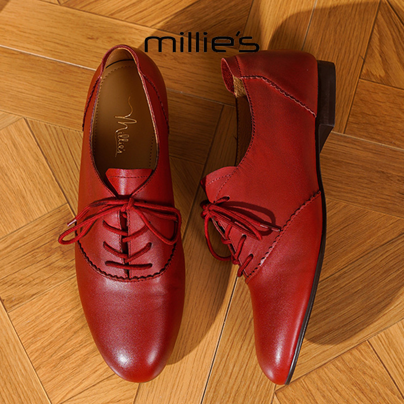 MILLIE'S/妙丽真皮玛丽珍鞋
