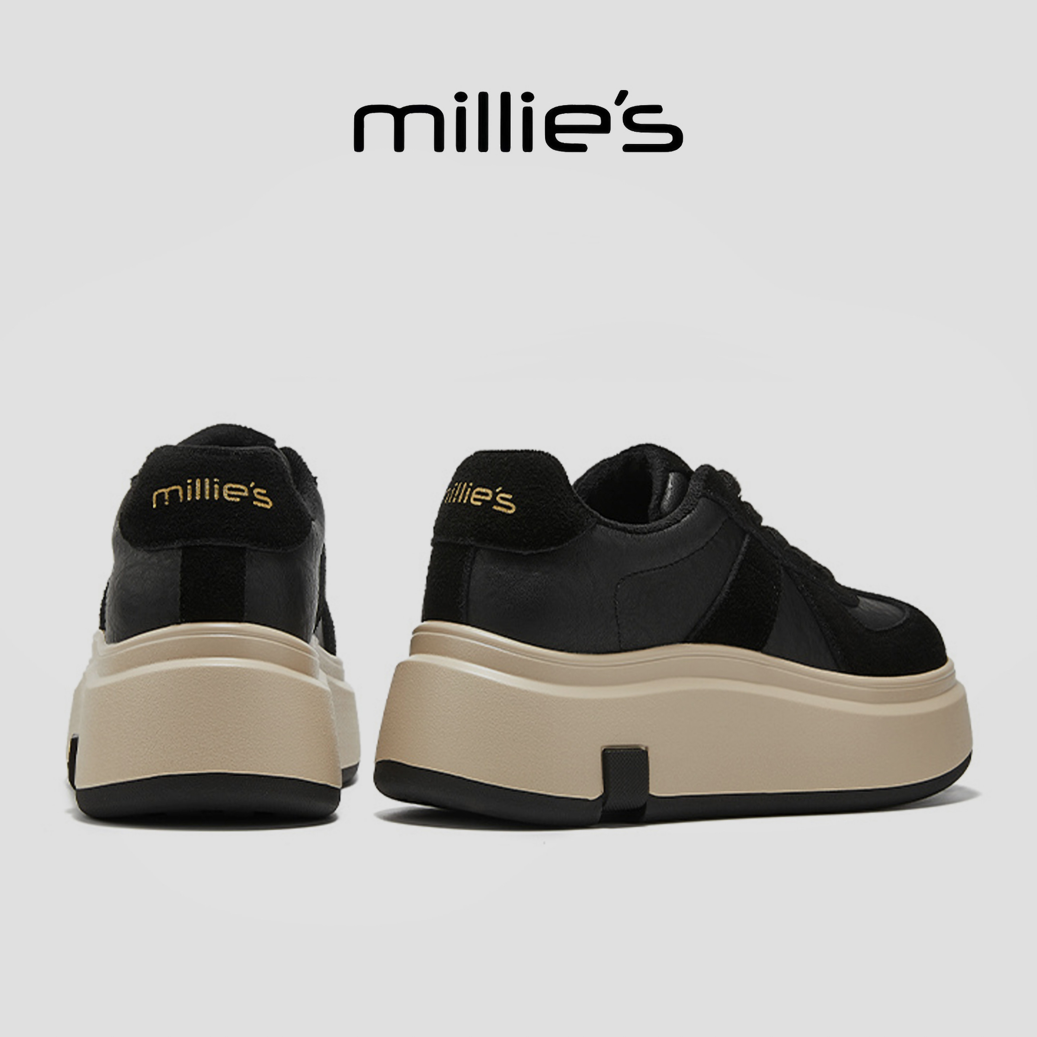 顺丰包邮妙丽厚底增高休闲板鞋