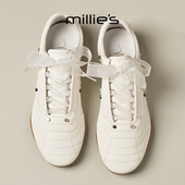 女巨好看平底休闲板鞋 妙丽2026新款 轻盈系带单鞋 春季 MILLIE