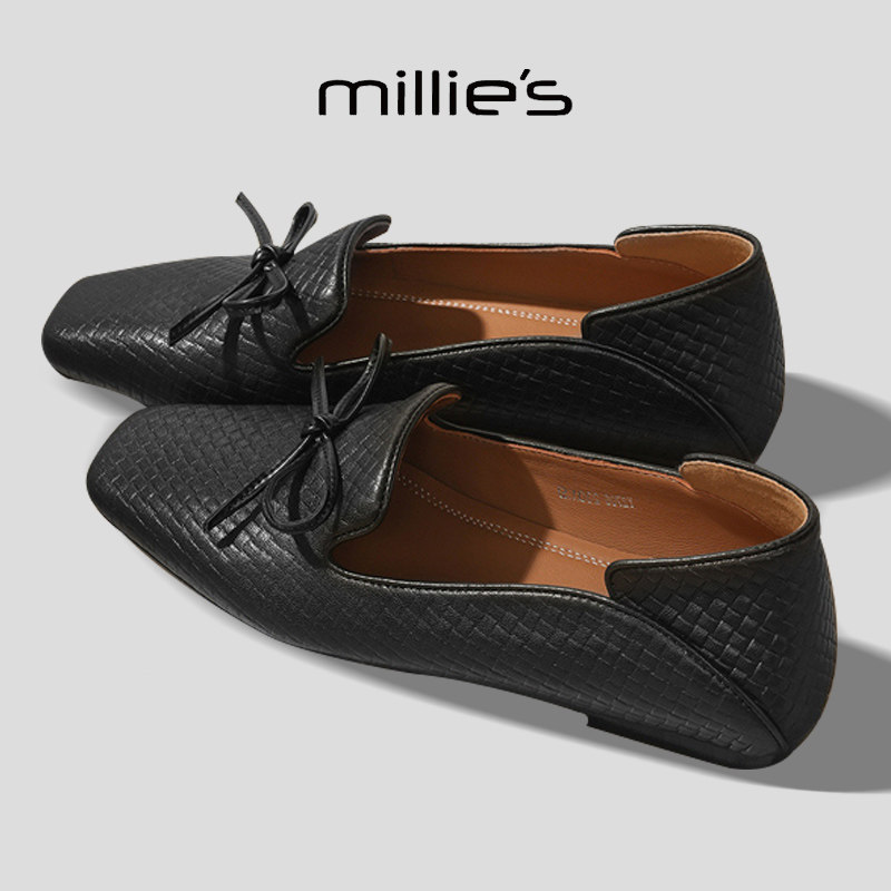 MILLIE'S/妙丽真皮女单鞋