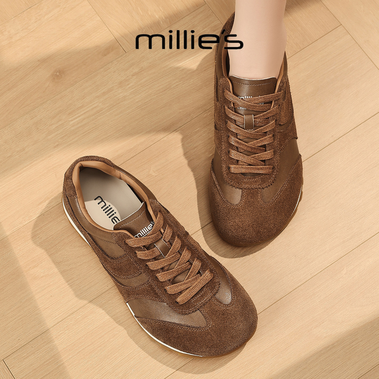 MILLIE'S/妙丽真皮女士休闲鞋