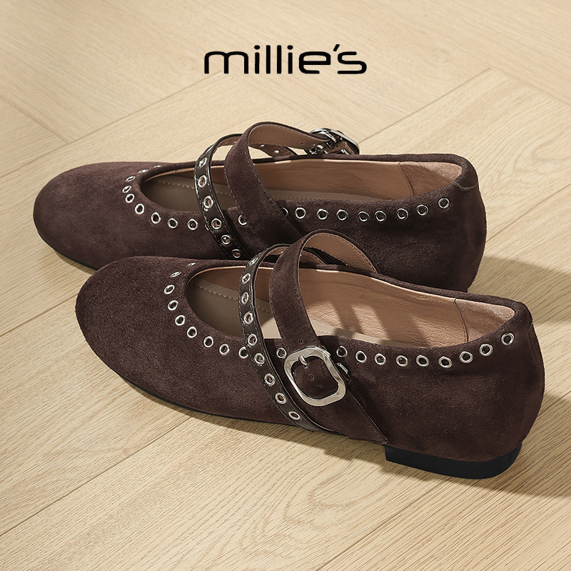 MILLIE'S/妙丽法式玛丽珍鞋
