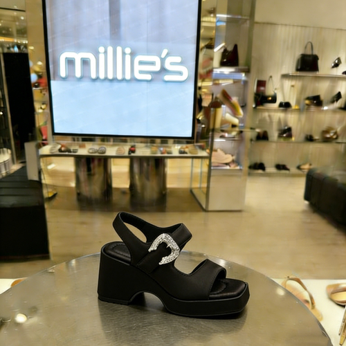 MILLIE'S/妙丽方头厚底凉鞋